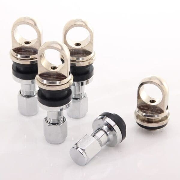 Alumiiniumventiili komplekt JR Wheels - TPMS hoidikuga V2 - Silver