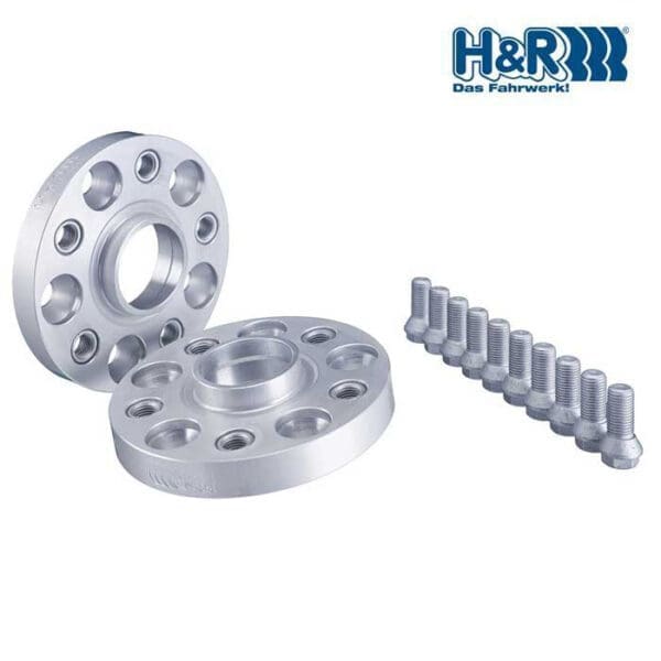 H&R Polditavad flantsid 30mm 5x112 cb66.6 Silver (M15x1.25)