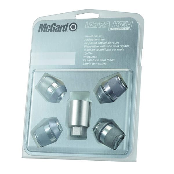 Turvamutrid McGard M12x1.5x35 võti 19 - 60° suurem koonus - Silver